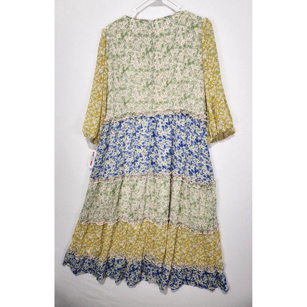 Davi & Dani Women's Floral Multicolor Romantic Maxi Dress Size M - Picture 7 of 7